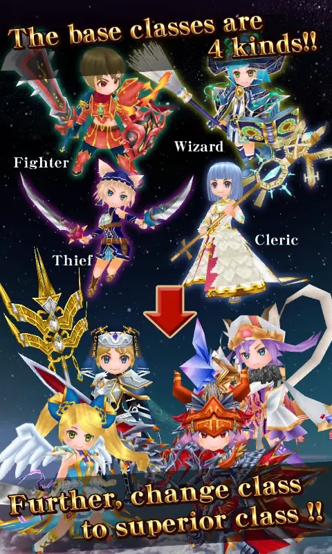 RPG Elemental Knights R (MMO)应用截图