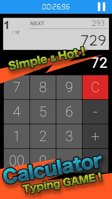 Capturas de tela do Calculator Time Attack - Calculator Typing Game