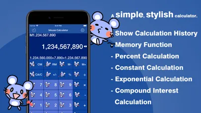 Cute mouse calculator Screenshots