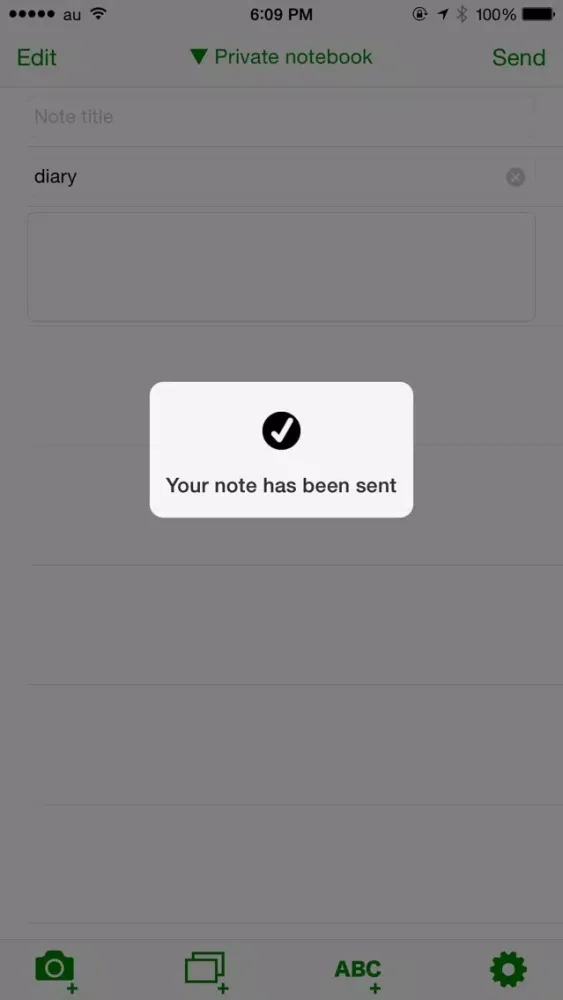 Captures d'écran de CellMemo - Quickly create a note with images for Evernote