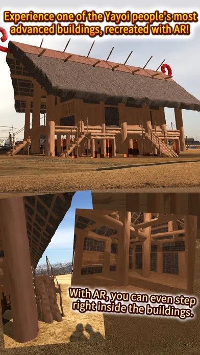 Capturas de tela do AR Karako-Kagi "A Yayoi Villag