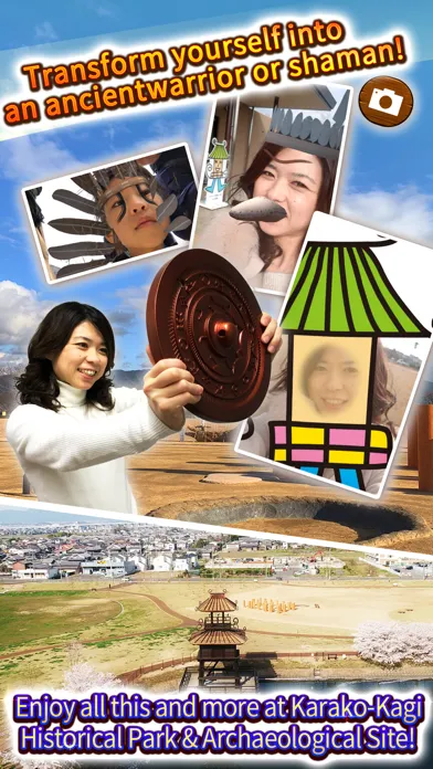 Capturas de tela do AR Karako-Kagi "A Yayoi Villag