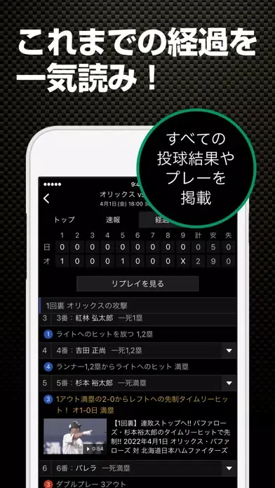 スポナビ 野球速報 سکرین شاٹس