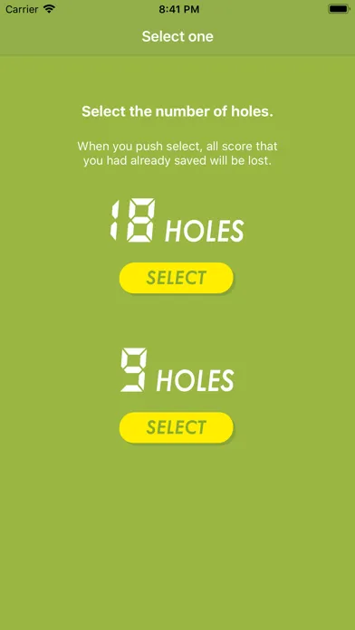 Tangkapan skrin Simple Golf Counter