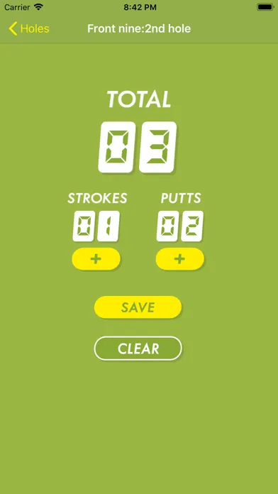 Tangkapan skrin Simple Golf Counter