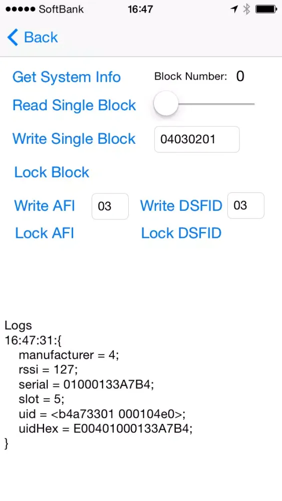 Capturas de pantalla de Zesty RFID Reader/Writer