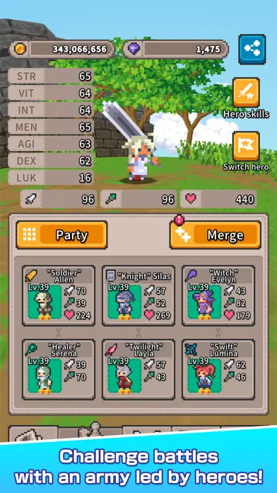 Tangkapan layar Merge Match March