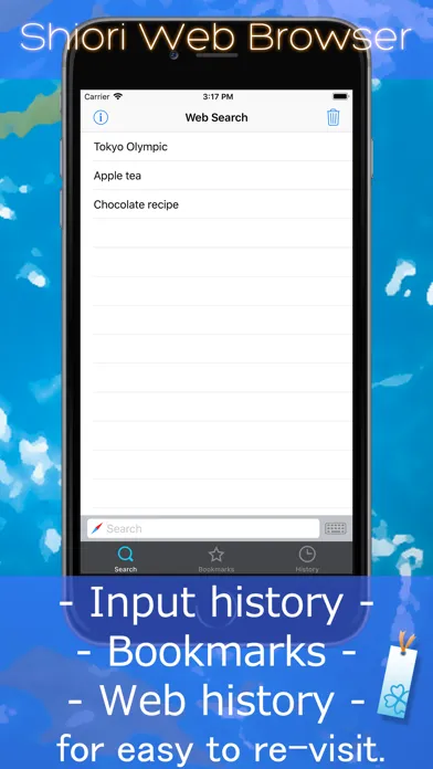 Tangkapan layar Shiori Web Browser