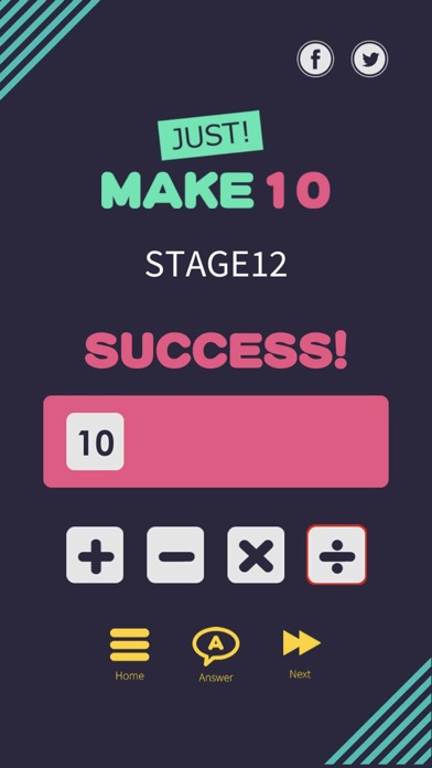 ภาพหน้าจอของ Just make 10  Simple math game