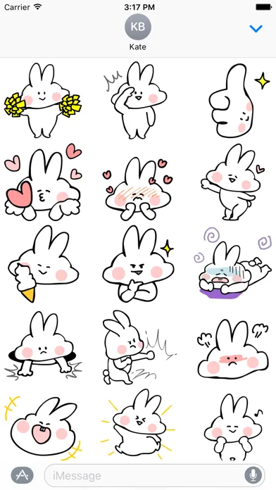 Ảnh chụp màn hình của Rabbit Animated Stickers