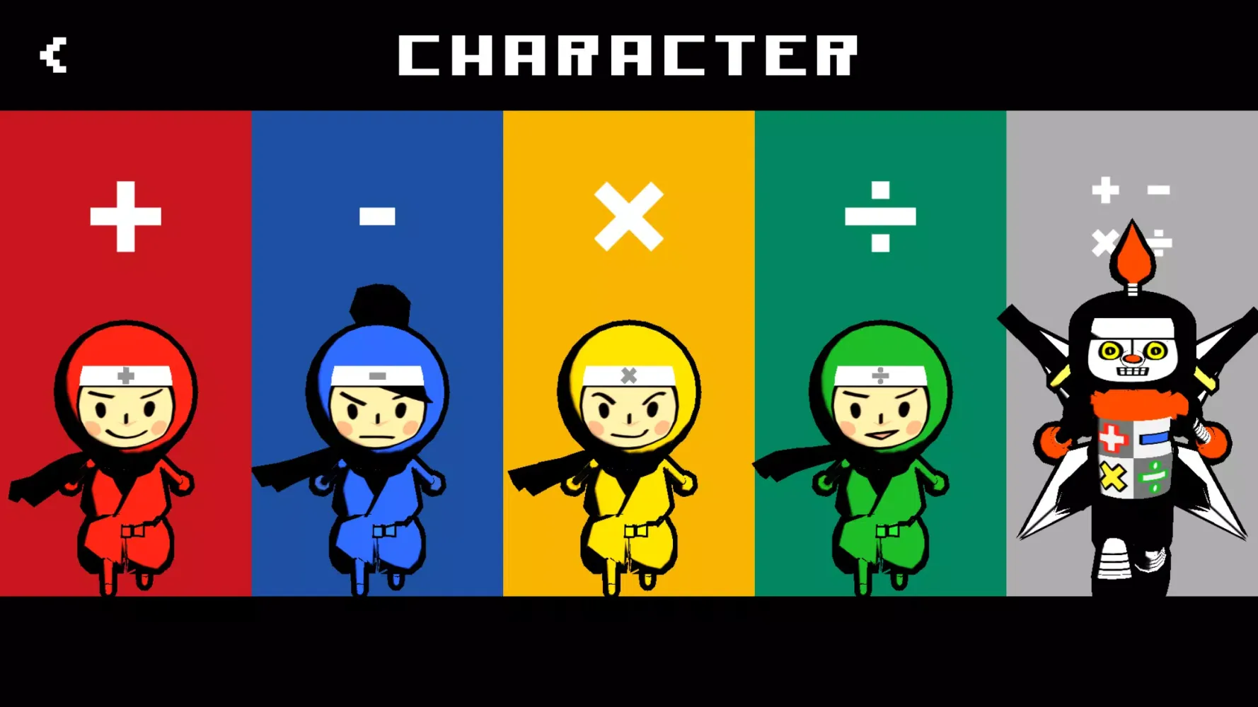 Tangkapan layar Math Ninjas
