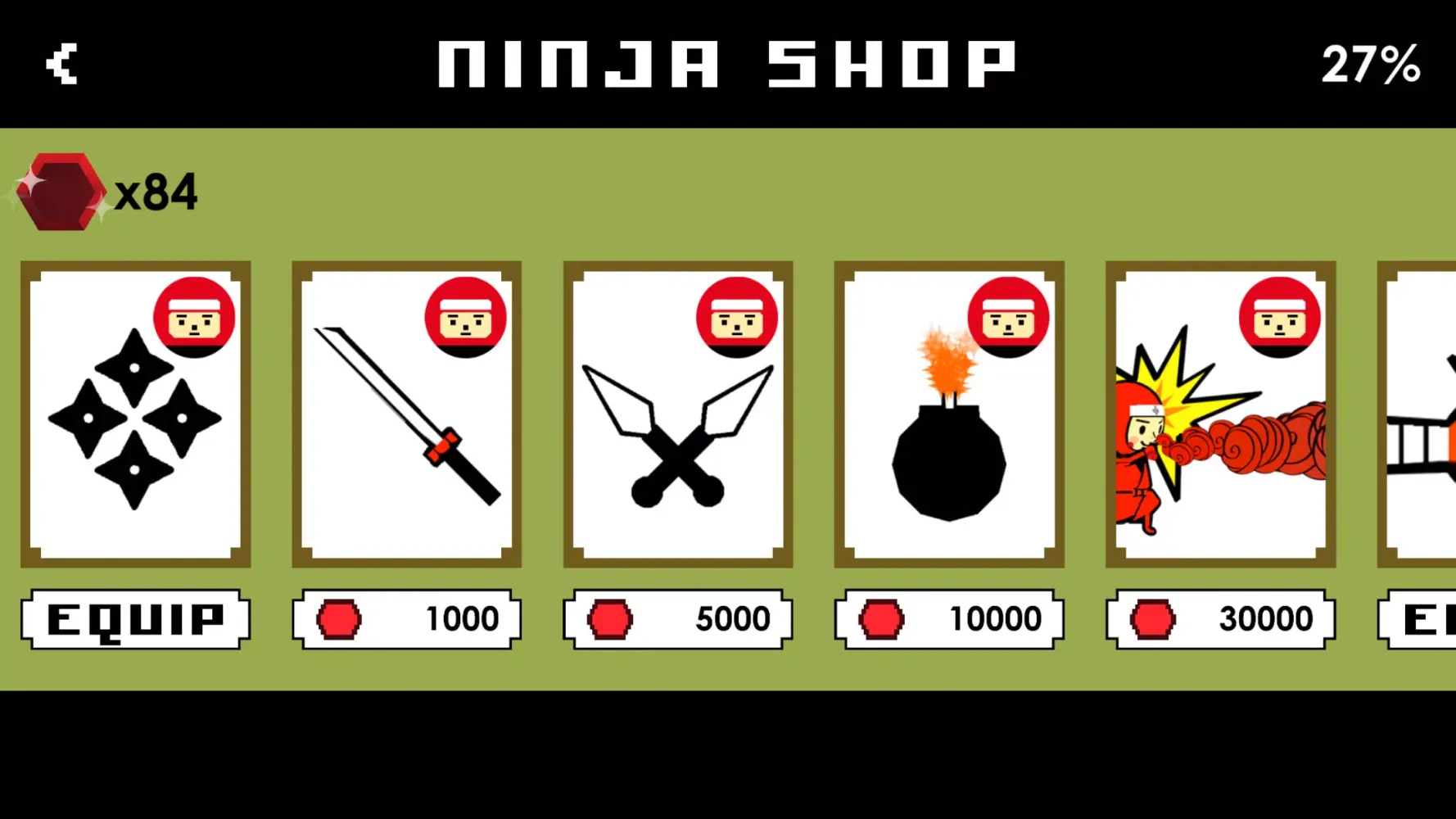 Tangkapan layar Math Ninjas