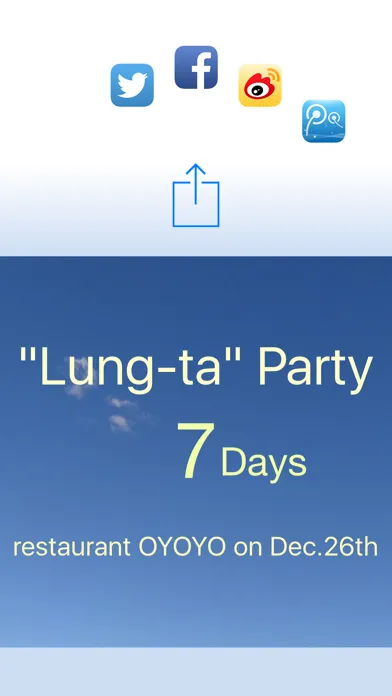 CountDown to Event for share to SNS 스크린샷