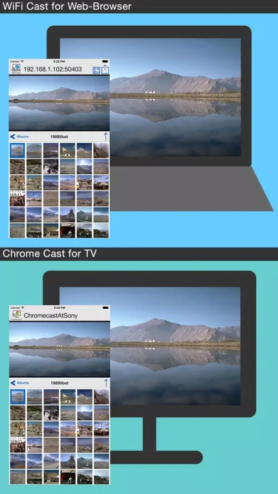 Photo Cast with WiFi for PC & ChromeCast Screenshots