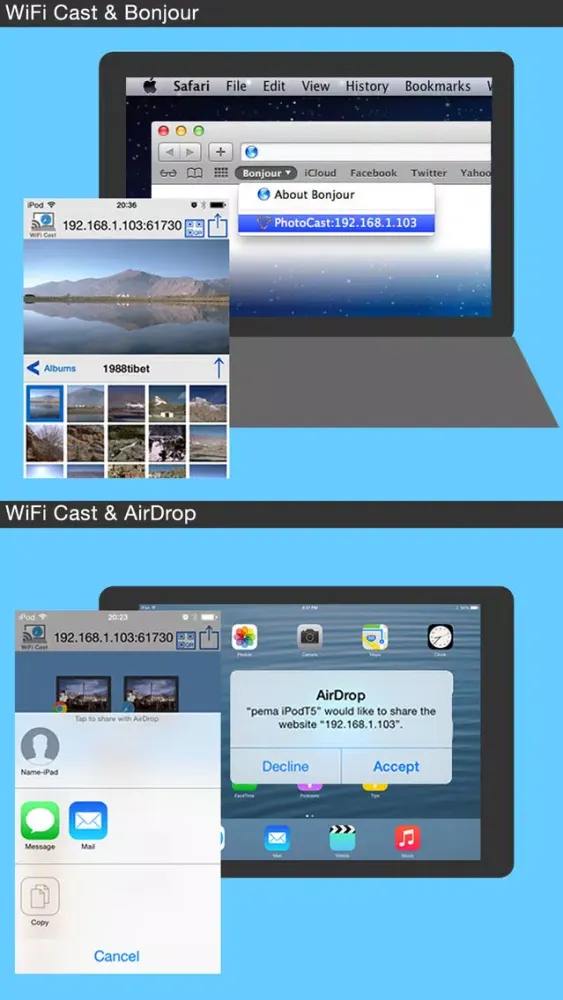 Photo Cast with WiFi for PC & ChromeCast Screenshots