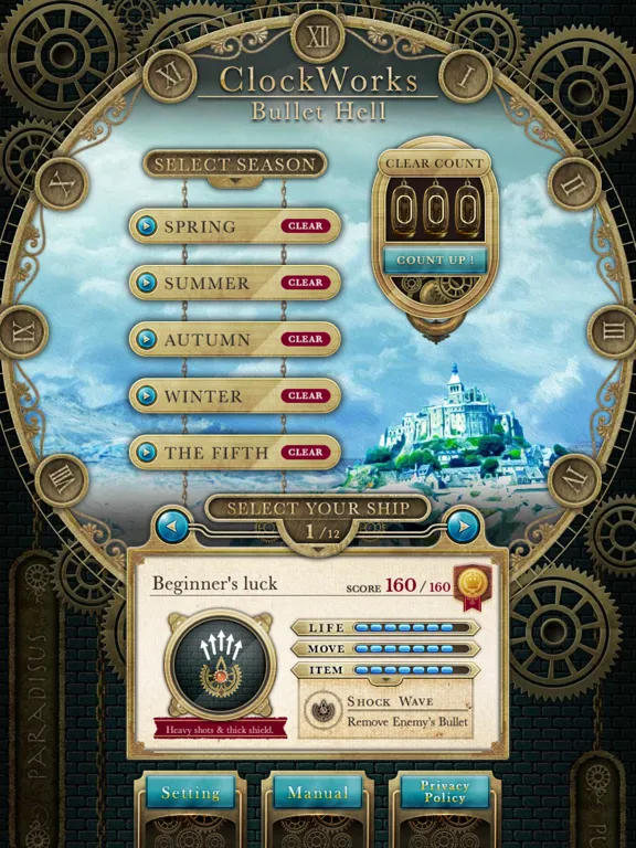 Скриншоты clockworks bullet hell iPad 