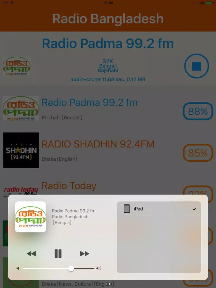 Screenshot di Radio Bangladesh - Radio BD iPad 