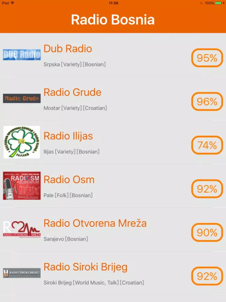 Radio Bosnia - Radio Bosna iPad  স্ক্রিনশট
