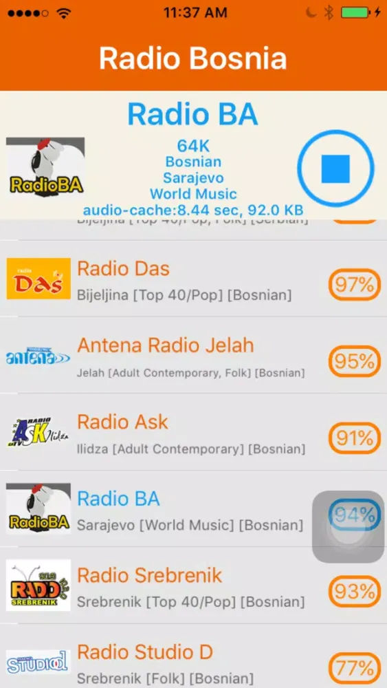 Radio Bosnia - Radio Bosna স্ক্রিনশট