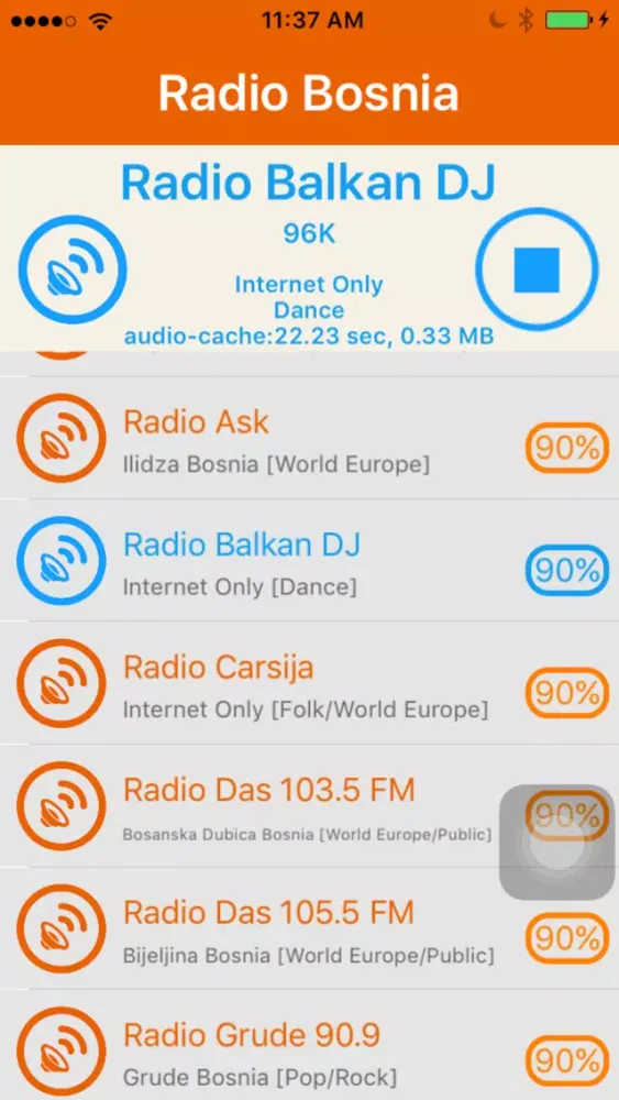 Radio Bosnia - Radio Bosna স্ক্রিনশট