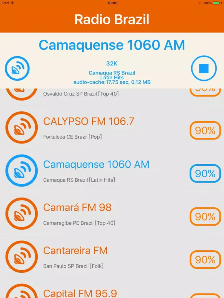Radio Brazil - Rádio Brasil iPad  سکرین شاٹس