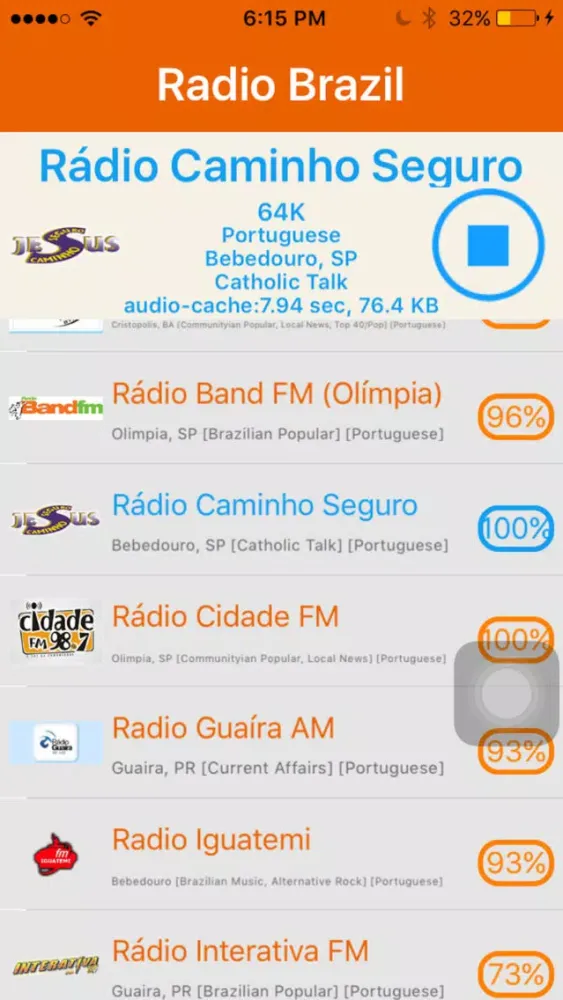 Radio Brazil - Rádio Brasil سکرین شاٹس