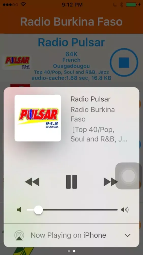 Zrzuty ekranu Radio Burkina Faso - Radio BF