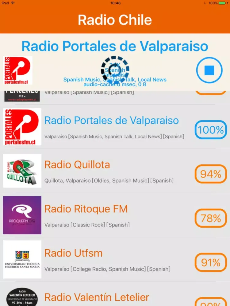 Captures d'écran de Radio Chile - Radio CHL iPad 