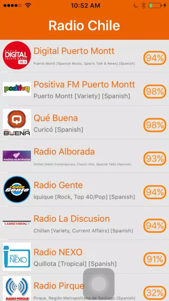 Captures d'écran de Radio Chile - Radio CHL
