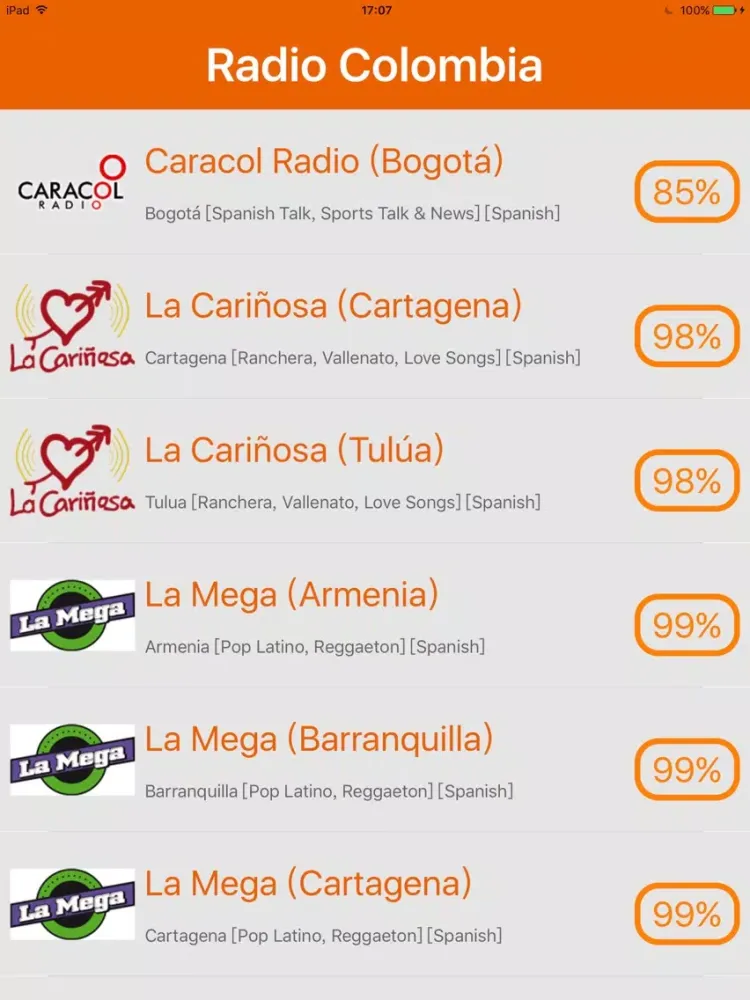 Radio Colombia - Radio COL iPad  স্ক্রিনশট