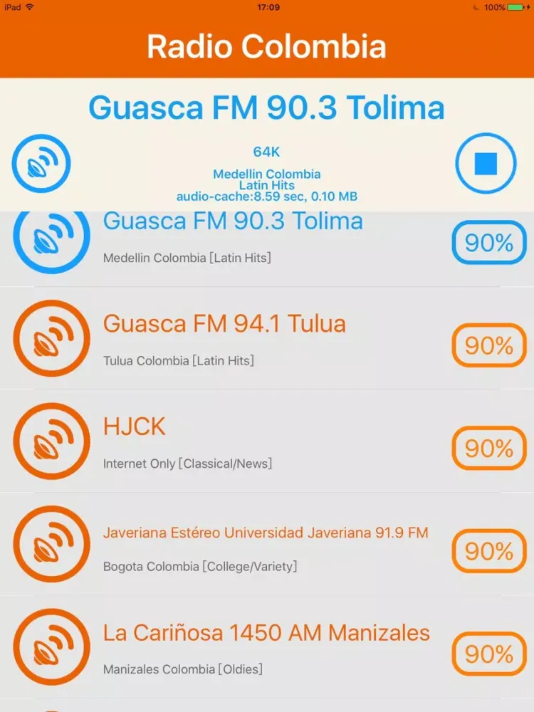 Radio Colombia - Radio COL iPad  স্ক্রিনশট