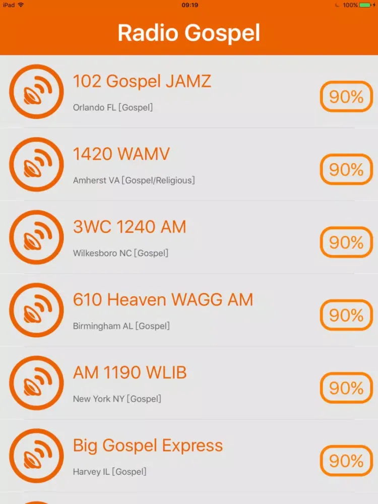 Radio Gospel - Gospel Radio iPad  স্ক্রিনশট