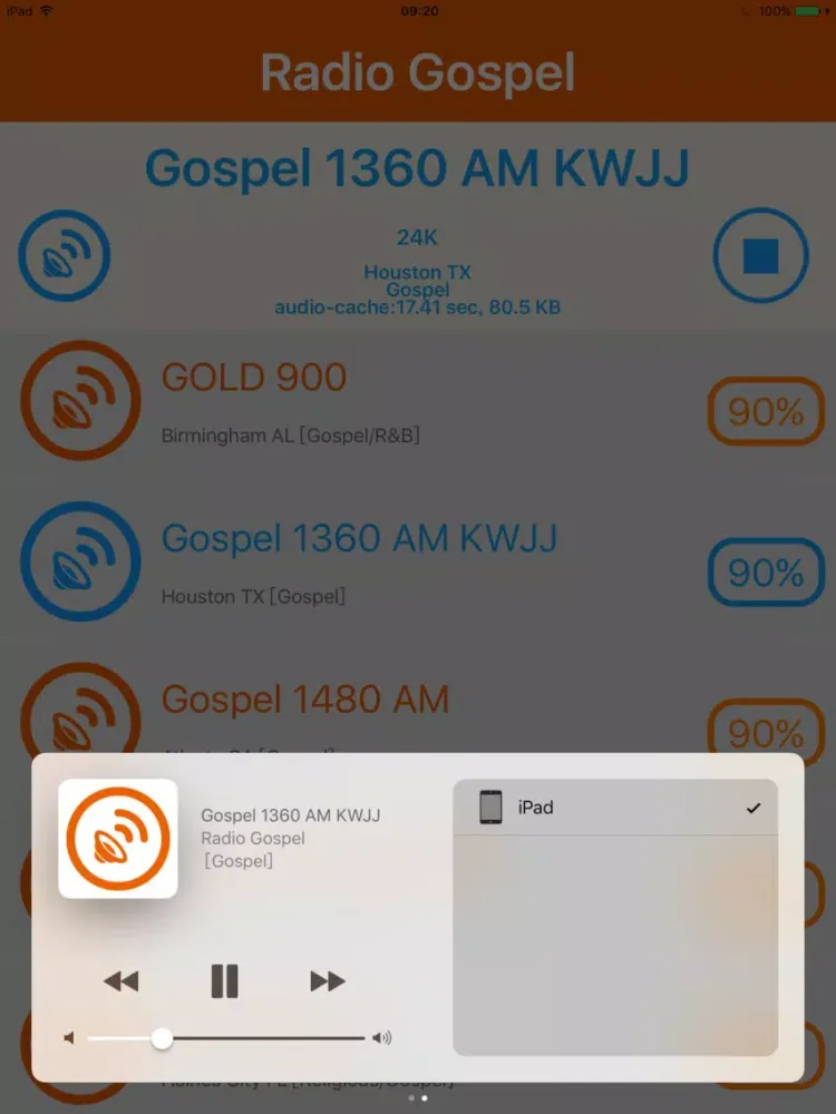 Radio Gospel - Gospel Radio iPad  স্ক্রিনশট