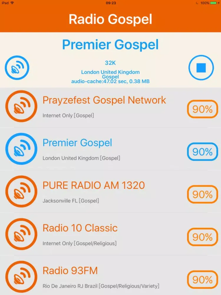 Radio Gospel - Gospel Radio iPad  স্ক্রিনশট