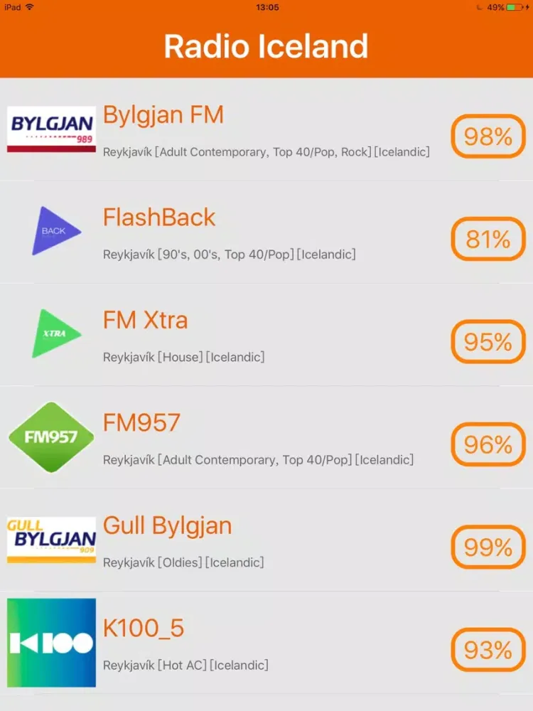 Radio Iceland - Radio ISL iPad  سکرین شاٹس