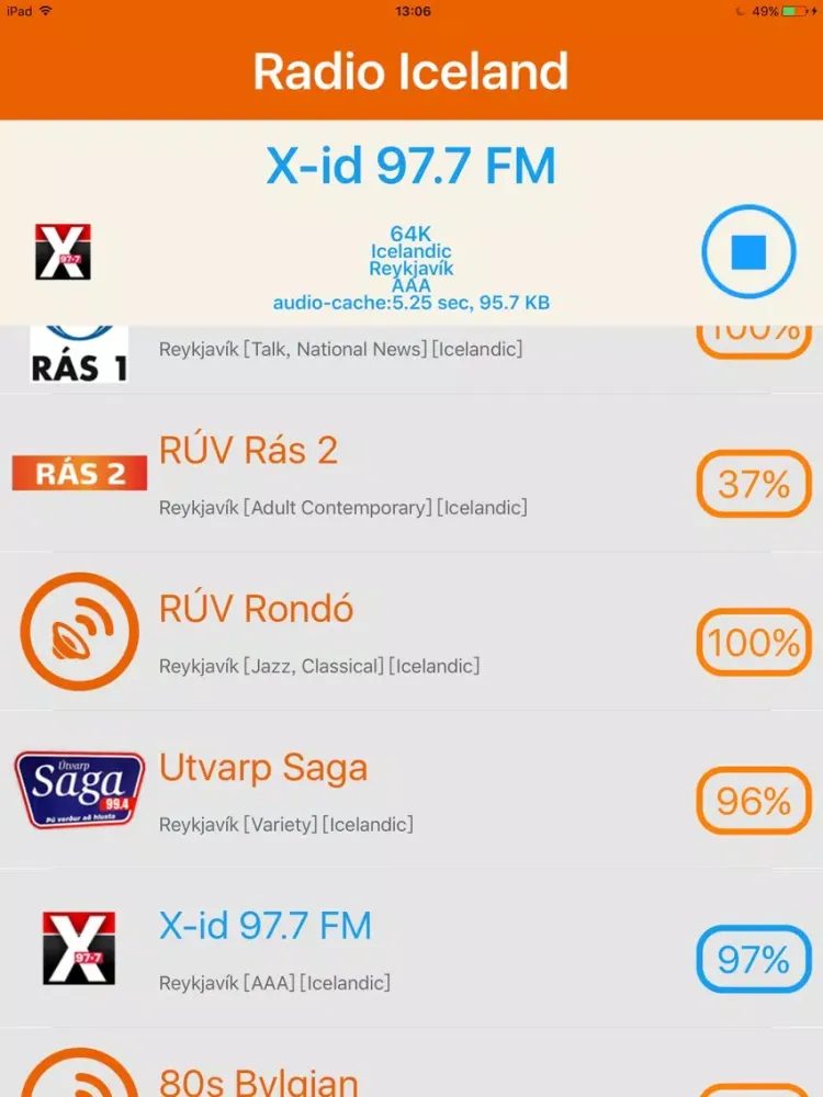 Radio Iceland - Radio ISL iPad  سکرین شاٹس