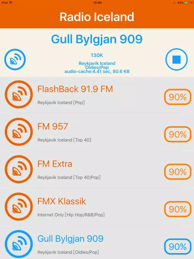 Radio Iceland - Radio ISL iPad  سکرین شاٹس