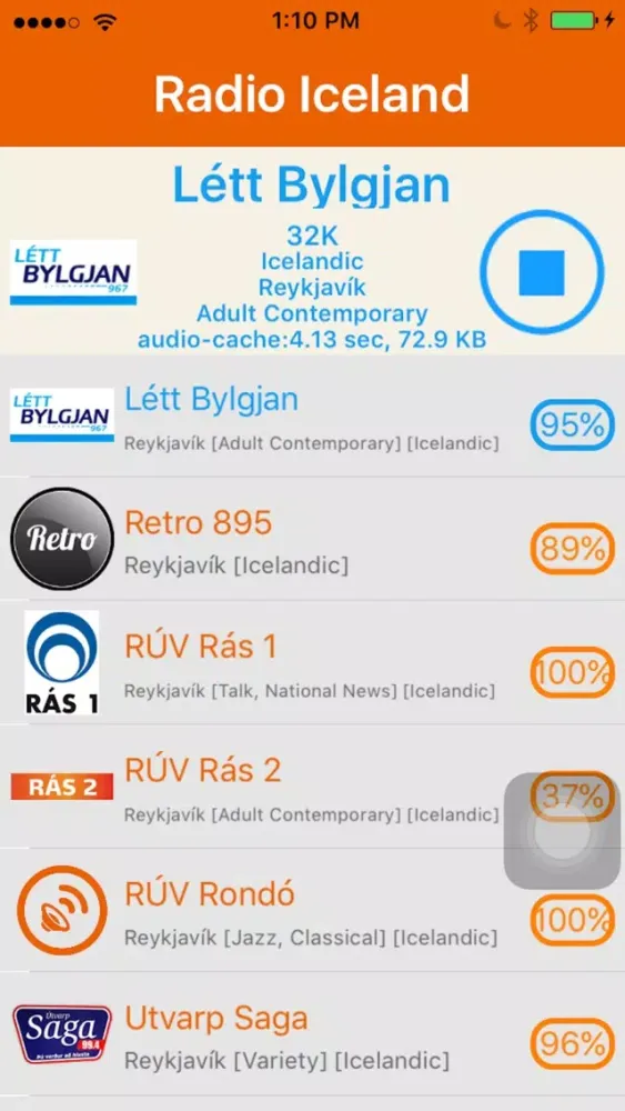 Radio Iceland - Radio ISL سکرین شاٹس
