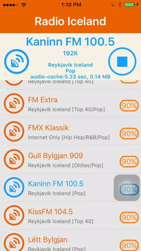 Radio Iceland - Radio ISL سکرین شاٹس