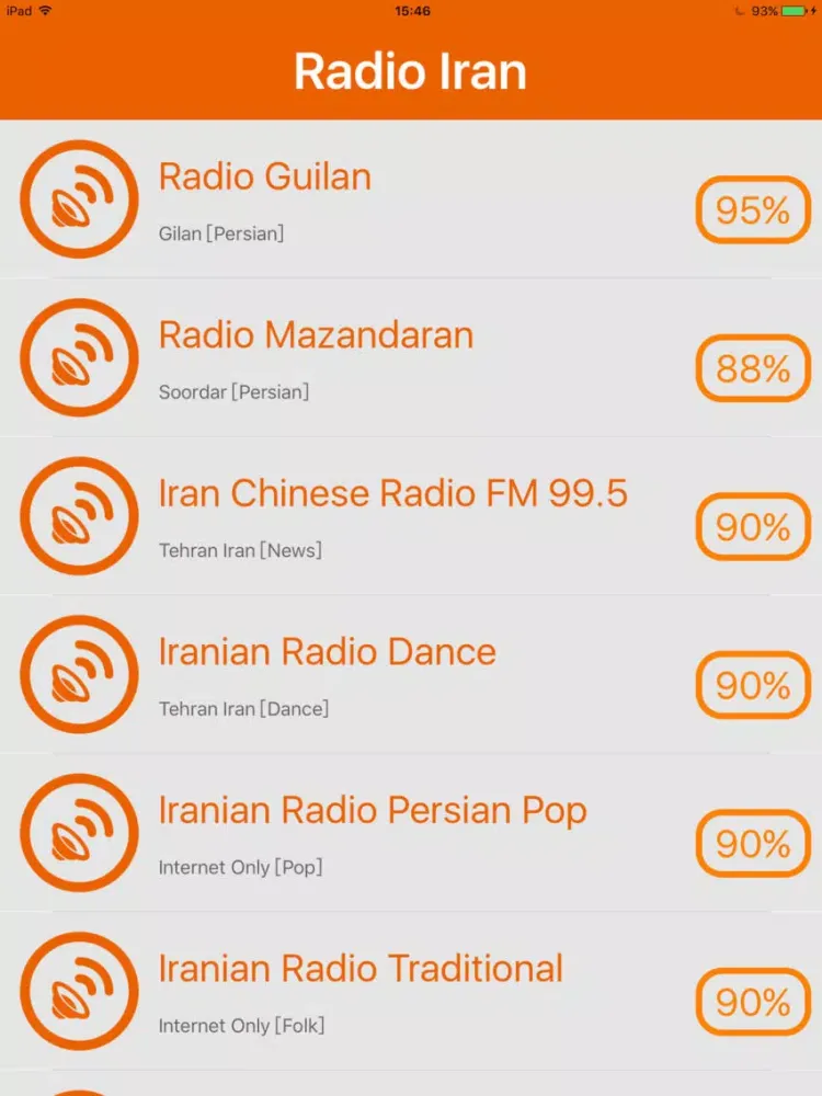 Screenshot di Radio Iran - Radio IR iPad 