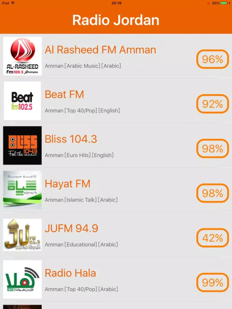 Radio Jordan - Radio JOR(الإذاعة الأردنية) iPad  سکرین شاٹس