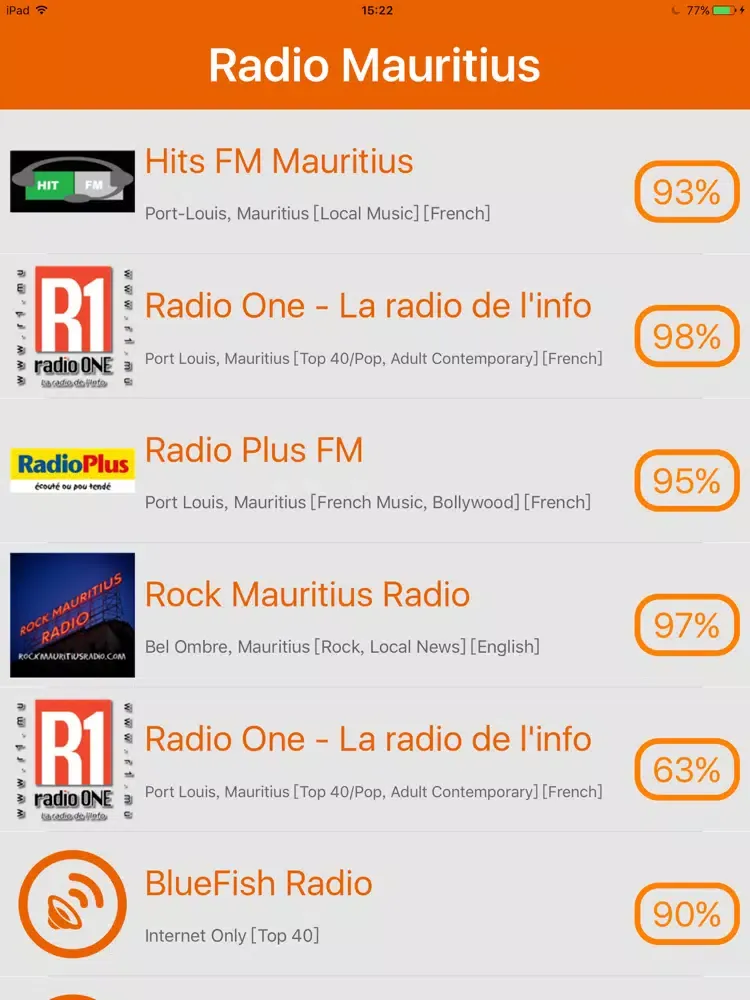 Screenshot di Radio Mauritius - Radio Ile Maurice iPad 