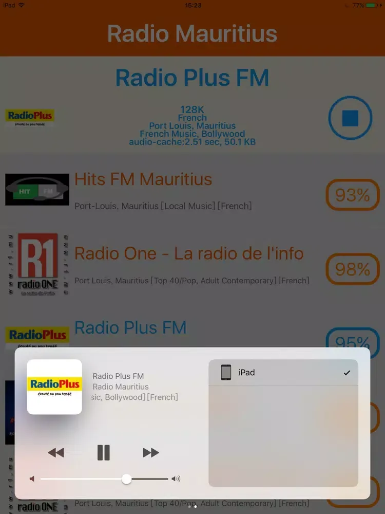 Screenshot di Radio Mauritius - Radio Ile Maurice iPad 