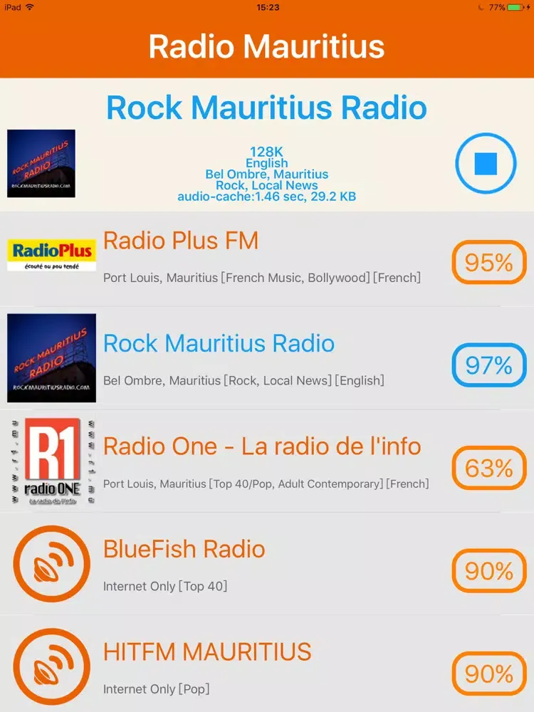 Screenshot di Radio Mauritius - Radio Ile Maurice iPad 