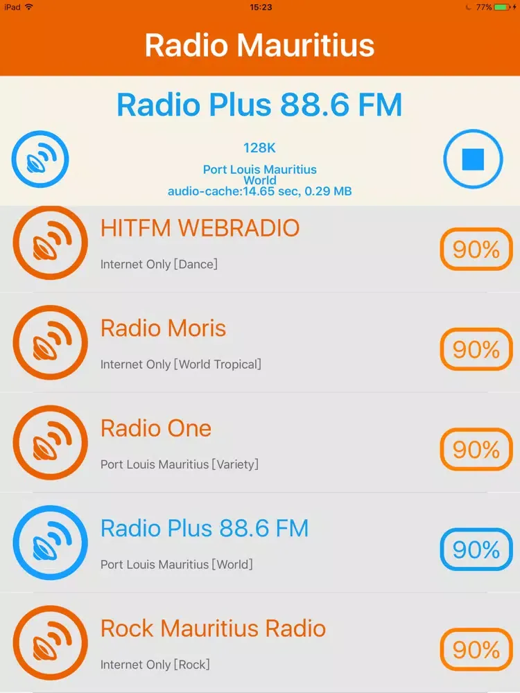Screenshot di Radio Mauritius - Radio Ile Maurice iPad 