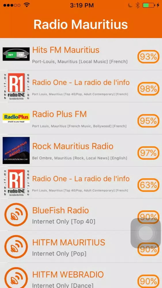 Screenshot di Radio Mauritius - Radio Ile Maurice