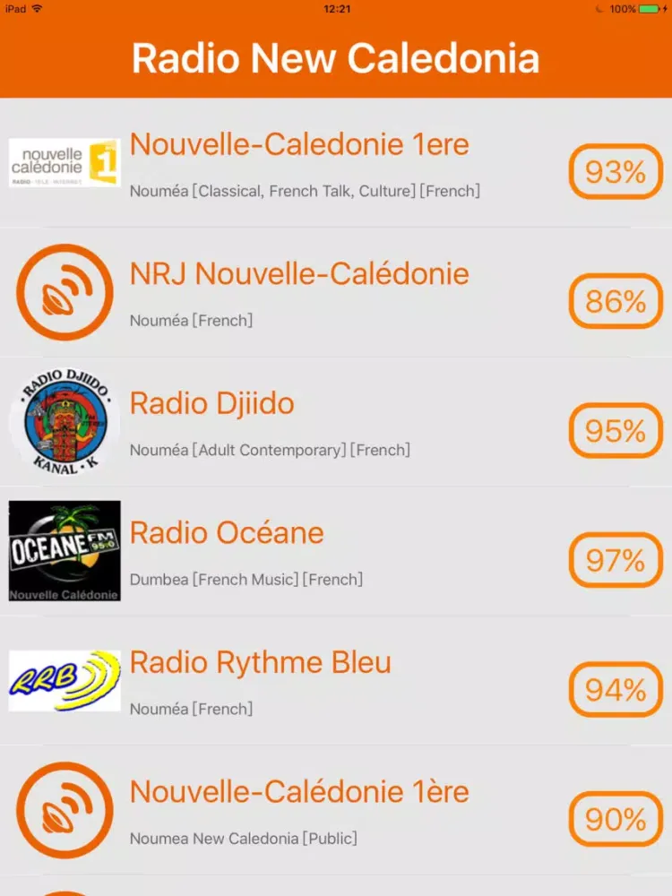 Radio New Caledonia - Radio NC iPad  سکرین شاٹس