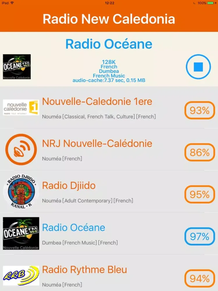 Radio New Caledonia - Radio NC iPad  سکرین شاٹس