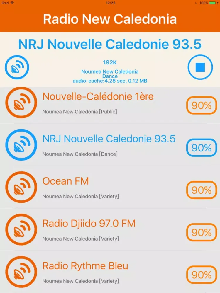 Radio New Caledonia - Radio NC iPad  سکرین شاٹس
