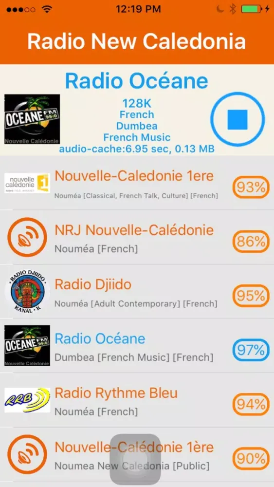 Radio New Caledonia - Radio NC سکرین شاٹس